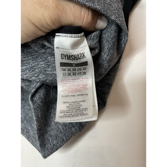 Gymshark Women's Small Gray Strappy Sports Bra Logo - Picture 3 of 4